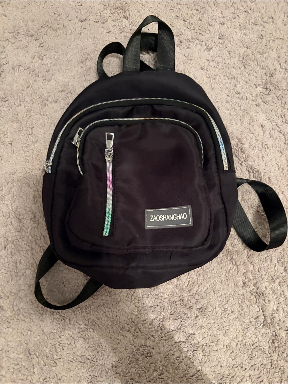 Black Mini Backpack